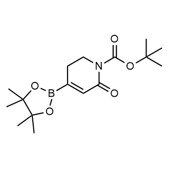 tert-Butyl 2-oxo-4-(4,4,5,5-tetramethyl-1,3,2-dioxaborolan-2-yl)-5,6-dihydropyridine-1(2H)-carboxylate Structure