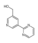 (5-(pyrimidin-2-yl)pyridin-3-yl)methanol Structure
