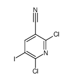 2,6-dichloro-5-iodonicotinonitrile structure