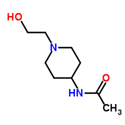 N-[1-(2-Hydroxyethyl)-4-piperidinyl]acetamide结构式
