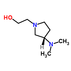 2-[(3S)-3-(Dimethylamino)-1-pyrrolidinyl]ethanol Structure