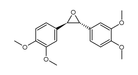 (2R,3R)-2,3-bis(3,4-dimethoxyphenyl)oxirane结构式