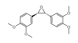 (2R,3R)-2,3-bis(3,4-dimethoxyphenyl)oxirane Structure