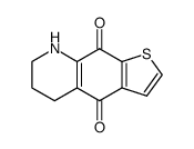 5,6,7,8-tetrahydrothieno[3,2-g]quinoline-4,9-dione结构式