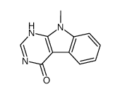 9-methyl-4-oxo-9H-pyrimido(4,5-b)indole结构式