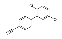 4-(2-chloro-5-methoxyphenyl)benzonitrile Structure