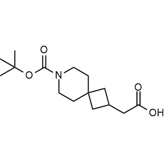 2-(7-(Tert-butoxycarbonyl)-7-azaspiro[3.5]Nonan-2-yl)acetic acid Structure