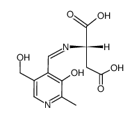 N-pyridoxylidene-L-aspartic acid Structure