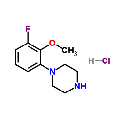 1-(3-Fluoro-2-methoxyphenyl)piperazine hydrochloride (1:1)结构式
