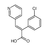 (E)-2-(3-Chloro-phenyl)-3-pyridin-3-yl-acrylic acid结构式