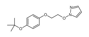 1-[2-[4-[(2-methylpropan-2-yl)oxy]phenoxy]ethoxy]pyrazole结构式