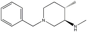 3R,4S-1-苄基-4-甲基-3-甲氨基-哌啶盐酸盐(托法替尼杂质)结构式