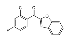 1-benzofuran-2-yl-(2-chloro-4-fluorophenyl)methanone Structure