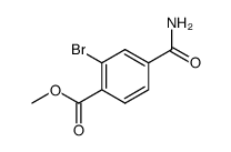 methyl 2-bromo-4-carbamoylbenzoate结构式