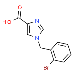 1-(2-Bromobenzyl)-1H-imidazole-4-carboxylic acid structure