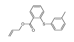 allyl 2-(3-methylthiophenoxy)benzoate结构式
