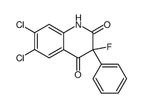 6,7-Dichloro-3-fluoro-3-phenyl-1H-quinoline-2,4-dione Structure