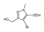 4-Bromo-3-(Hydroxymethyl)-1-Methyl-1H-Pyrazole-5-Carbonitrile结构式