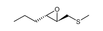 (-)-2-<(methylthio)methyl>-(2R,3S)-3-propyloxirane结构式