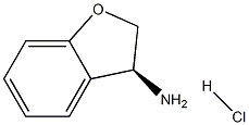 (S)-2,3-二氢苯并呋喃-3-胺盐酸盐结构式
