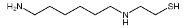 2-[(6-Amino-hexyl)-amino]-ethanthiol结构式