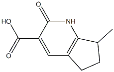 1H-Cyclopenta[b]pyridine-3-carboxylic acid,2,5,6,7-tetrahydro-7-methyl-2-oxo结构式
