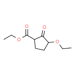 Cyclopentanecarboxylic acid, 3-ethoxy-2-oxo-, ethyl ester (9CI) Structure