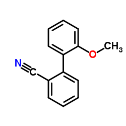 2'-Methoxy-1,1'-biphenyl-2-carbonitrile结构式