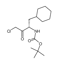 (S)-tert-butyl 4-chloro-1-cyclohexyl-3-oxobutan-2-ylcarbamate结构式