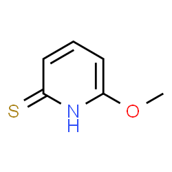 2(1H)-Pyridinethione,6-methoxy-(9CI) structure