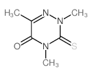 1,2,4-Triazin-5(2H)-one,3,4-dihydro-2,4,6-trimethyl-3-thioxo-结构式