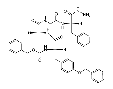 Z-Tyr(Bzl)-D-Ala-Gly-Phe-NH-NH2 structure