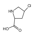 (2S,4S)-4-chloropyrrolidine-2-carboxylic acid结构式