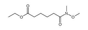 ethyl 5-(N-methoxy-N-methylcarbamoyl)pentanoate结构式