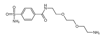 N-[2-[2-(2-aminoethoxy)ethoxy]ethyl]-4-sulfamoylbenzamide结构式