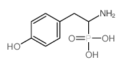 Phosphonic acid,P-[1-amino-2-(4-hydroxyphenyl)ethyl]- structure