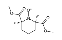 cis-2,6-dimethylpiperidine-2,6-dicarboxylic acid dimethyl ester-1-oxyl radical Structure