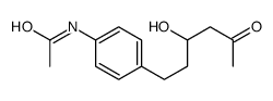 N-[4-(3-hydroxy-5-oxohexyl)phenyl]acetamide Structure