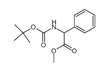 Methyl 2-((tert-butoxycarbonyl)amino)-2-phenylacetate Structure
