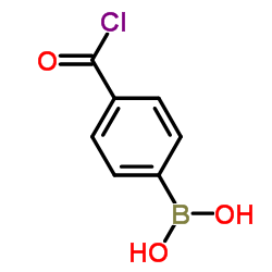 [4-(Chlorocarbonyl)phenyl]boronic acid结构式