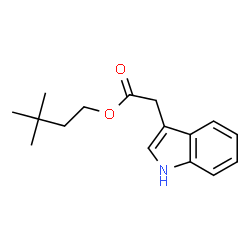 3,3-dimethylbutyl indole-3-acetate Structure