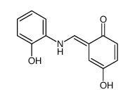 4-hydroxy-6-[(2-hydroxyanilino)methylidene]cyclohexa-2,4-dien-1-one结构式