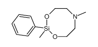 2,6-dimethyl-2-phenyl-1,3,6,2-dioxazasilocane Structure
