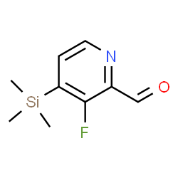 3-Fluoro-4-(trimethylsilyl)pyridine-2-carbaldehyde Structure