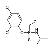 N-[chloromethyl-(2,4-dichlorophenoxy)phosphinothioyl]propan-2-amine结构式