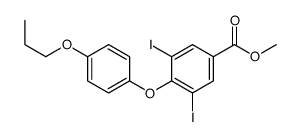 methyl 3,5-diiodo-4-(4-propoxyphenoxy)benzoate Structure