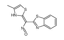 2-[(4-methyl-3H-1,3-thiazol-2-ylidene)-nitrosomethyl]-1,3-benzothiazole Structure