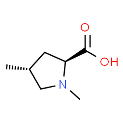 (2S,4R)-1,4-二甲基吡咯烷-2-羧酸结构式