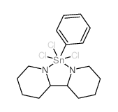 2-(3,4,5,6-tetrahydro-2H-pyridin-2-yl)-3,4,5,6-tetrahydro-2H-pyridine; trichloro-phenyl-stannane structure