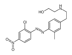 2-[2-[4-[(2-chloro-4-nitrophenyl)diazenyl]-3-methylphenyl]ethylamino]ethanol Structure